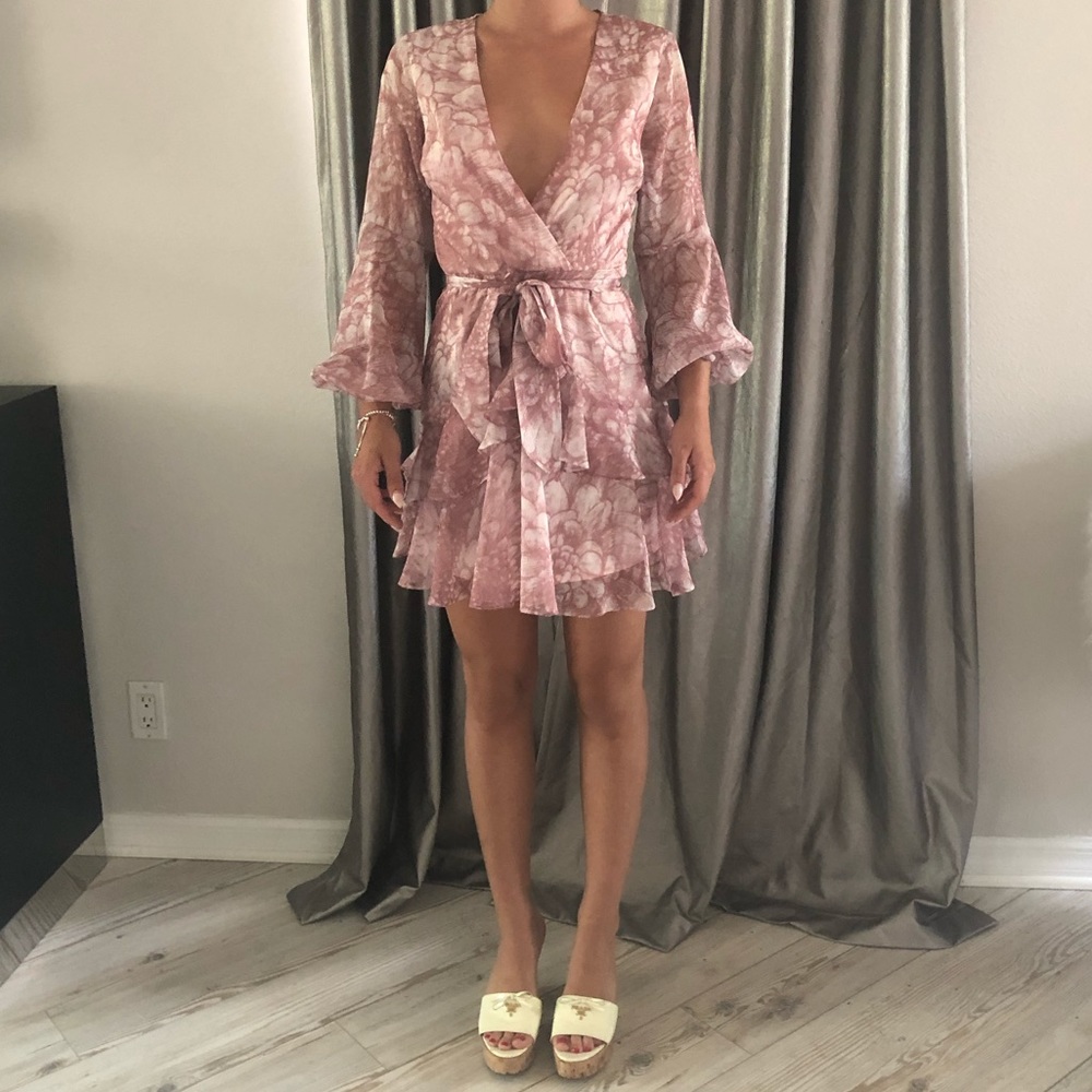 Hello Molly Wrap Ruffle Dress